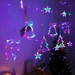 LED Fairy String Curtain Lights with Stars – Christmas Décor Window Lights for Home & Indoor Parties Trollective
