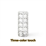 Nordic Crystal USB Table Lamp – Touch Dimming Diamond Night Light Trollective
