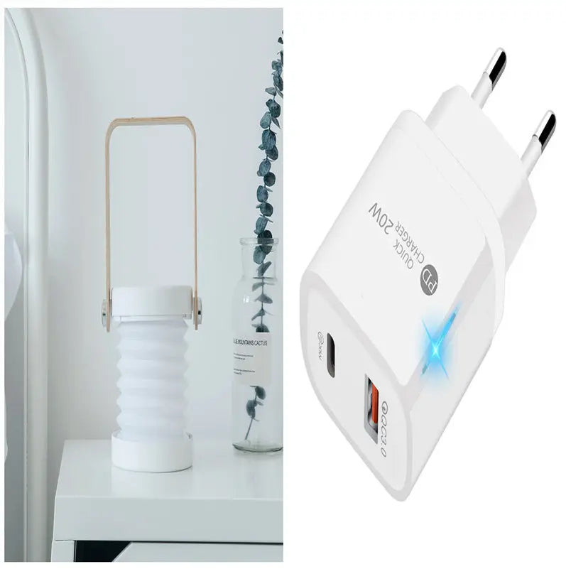 Foldable Touch Dimmable LED Night Light – USB Rechargeable Portable Lantern Lamp for Home Deco Trollective