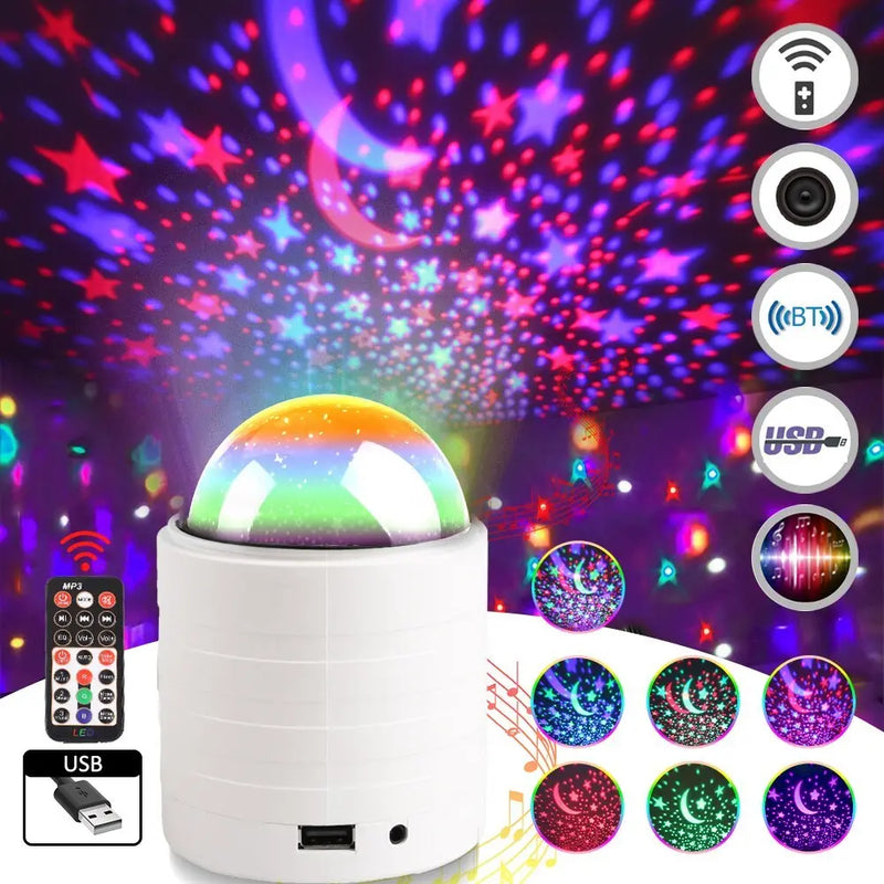 LED Star Projector Night Light for Bedroom and Home Decor Trollective