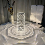 Nordic Crystal USB Table Lamp – Touch Dimming Diamond Night Light Trollective