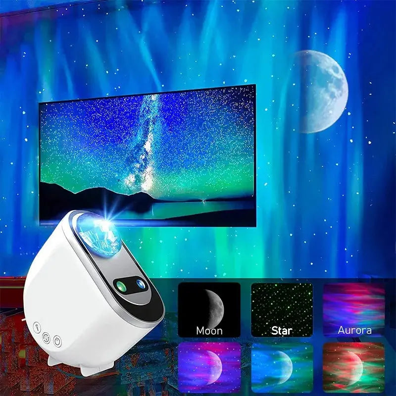 Aurora Borealis LED Galaxy Star Projector Night Light for Bedroom and Home Decor Trollective